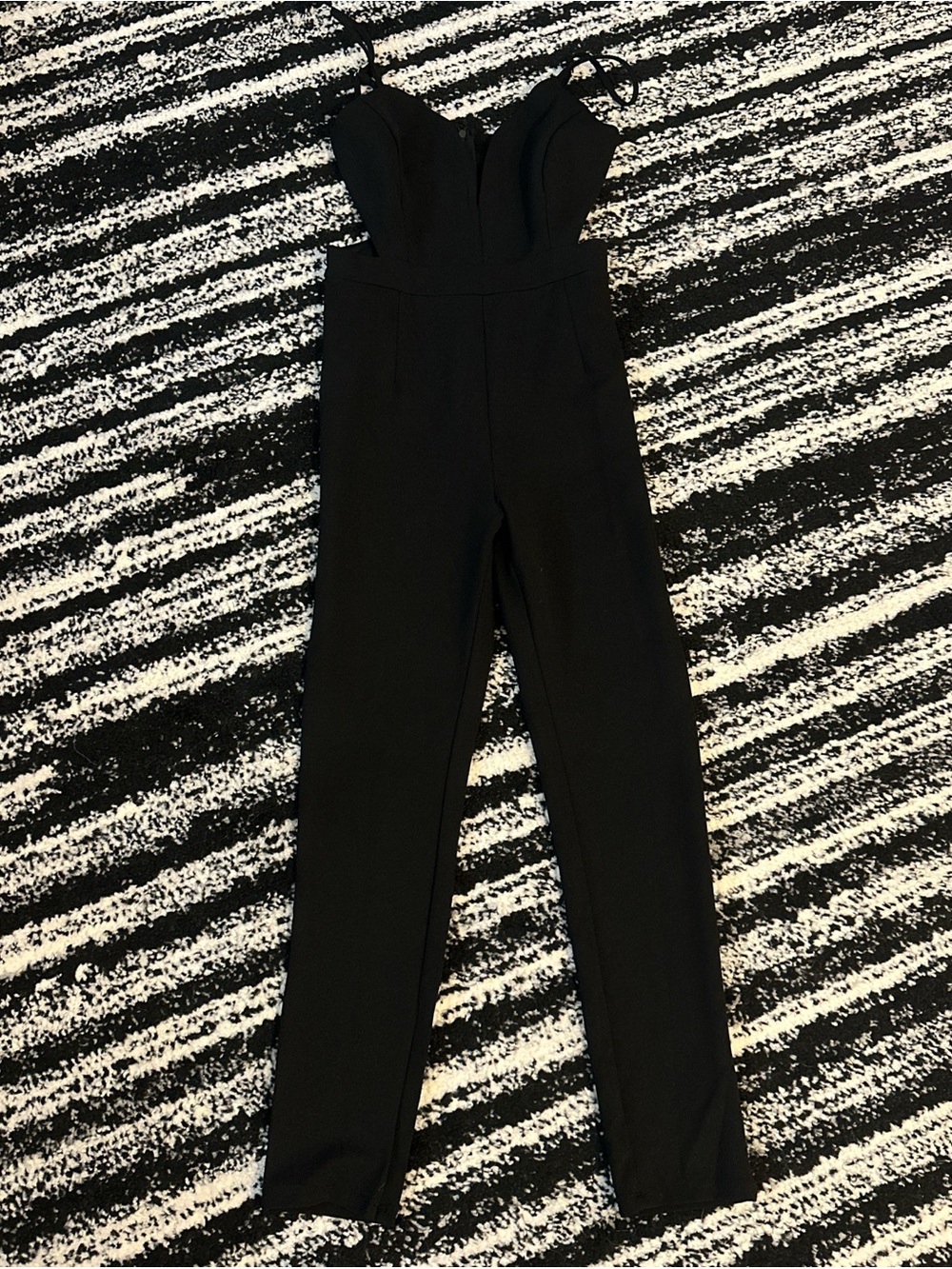 Black Jumpsuit - Sleek Women's Evening Jumpsuit